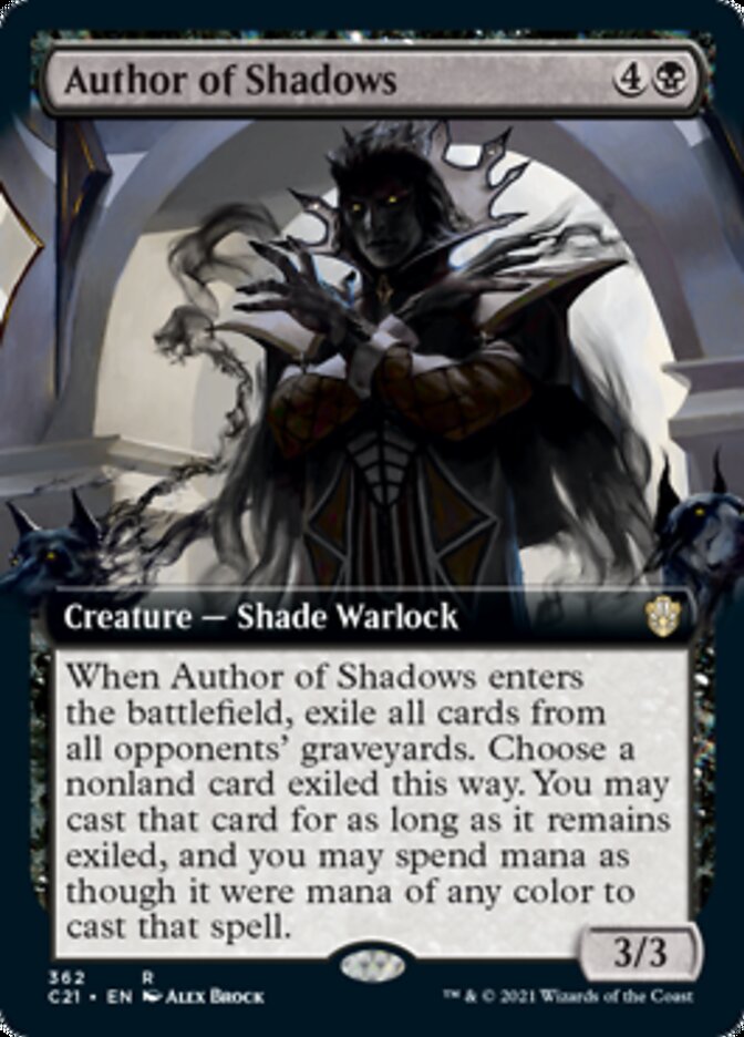 Author of Shadows (Extended Art) [Commander 2021] | Clutch Gaming