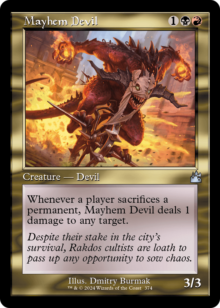 Mayhem Devil (Retro Frame) [Ravnica Remastered] | Clutch Gaming