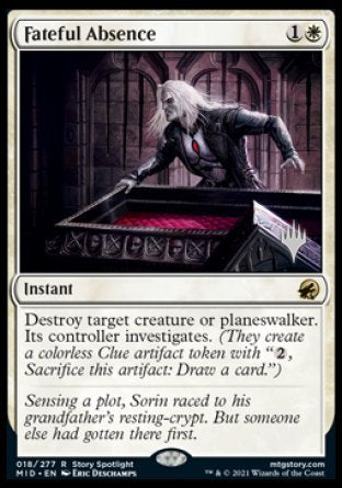 Fateful Absence (Promo Pack) [Innistrad: Midnight Hunt Promos] | Clutch Gaming
