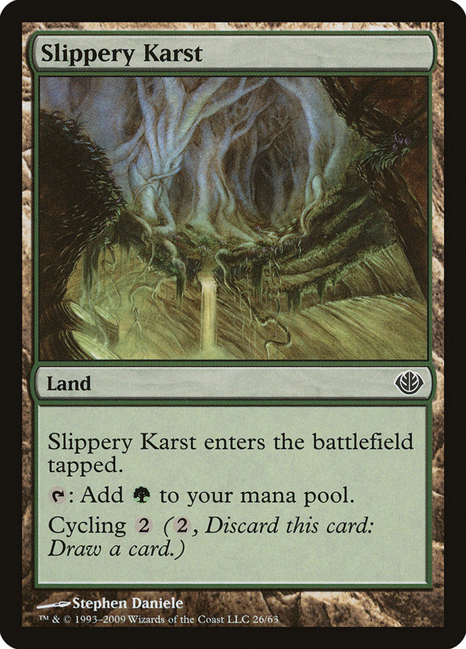 Slippery Karst [Duel Decks: Garruk vs. Liliana] | Clutch Gaming