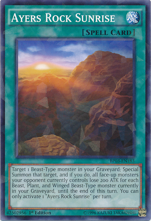 Ayers Rock Sunrise [BP03-EN183] Shatterfoil Rare | Clutch Gaming