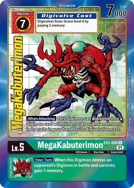 MegaKabuterimon [EX1-040] (Alternate Art) [Classic Collection] | Clutch Gaming