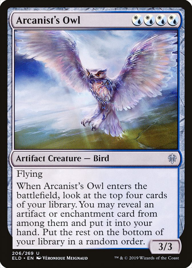 Arcanist's Owl [Throne of Eldraine] | Clutch Gaming