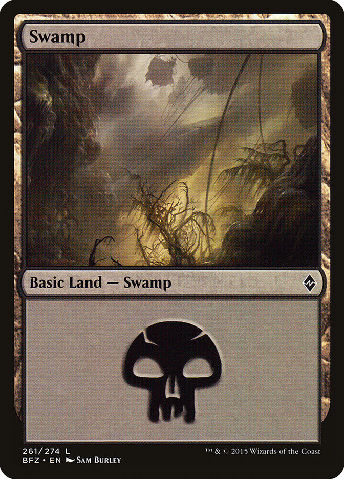 Swamp (261a) [Battle for Zendikar] | Clutch Gaming