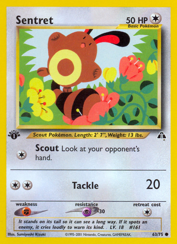 Sentret (63/75) [Neo Discovery 1st Edition] | Clutch Gaming