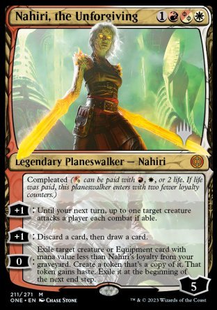 Nahiri, the Unforgiving (Promo Pack) [Phyrexia: All Will Be One Promos] | Clutch Gaming