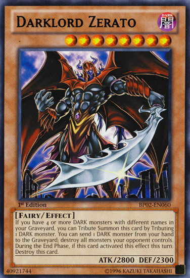 Darklord Zerato [BP02-EN060] Rare | Clutch Gaming