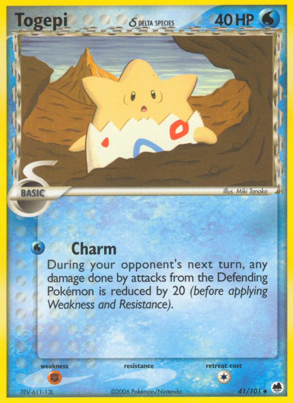 Togepi (41/101) (Delta Species) [EX: Dragon Frontiers] | Clutch Gaming