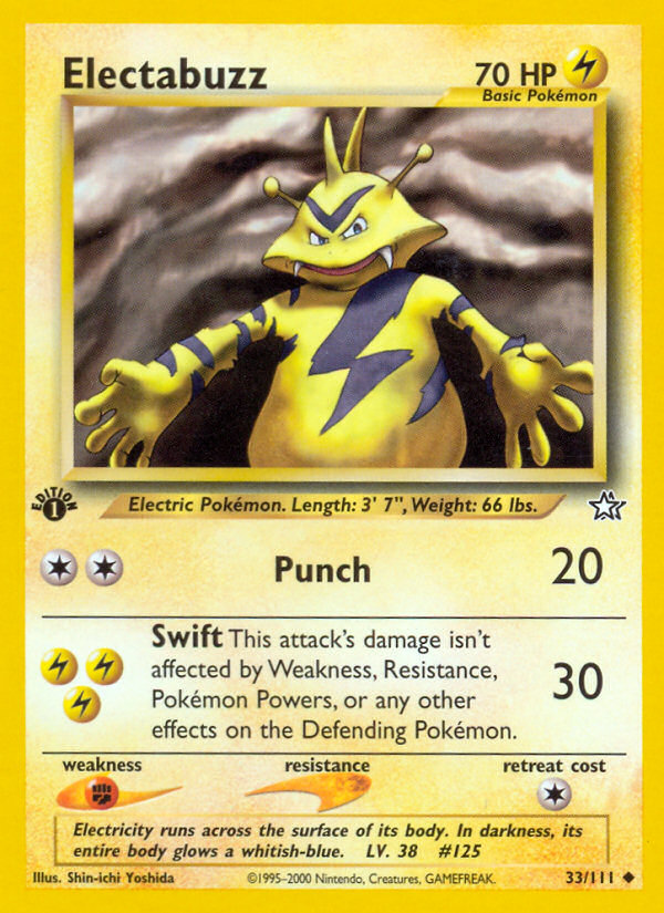 Electabuzz (33/111) [Neo Genesis 1st Edition] | Clutch Gaming