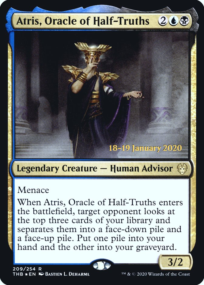 Atris, Oracle of Half-Truths [Theros Beyond Death Prerelease Promos] | Clutch Gaming