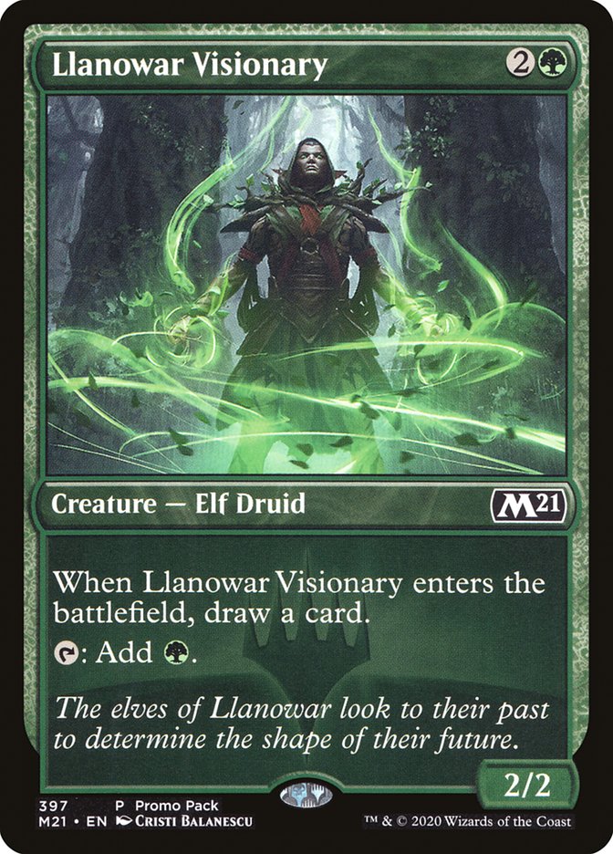 Llanowar Visionary (Promo Pack) [Core Set 2021 Promos] | Clutch Gaming