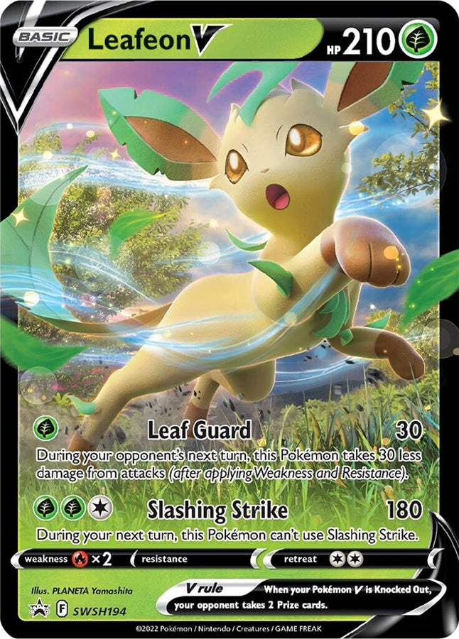 Leafeon V (SWSH194) [Sword & Shield: Black Star Promos] | Clutch Gaming