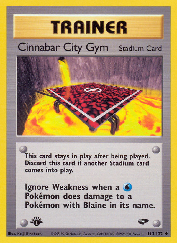 Cinnabar City Gym (113/132) [Gym Challenge 1st Edition] | Clutch Gaming