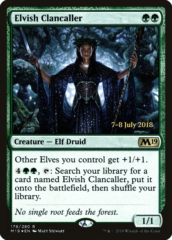 Elvish Clancaller [Core Set 2019 Prerelease Promos] | Clutch Gaming