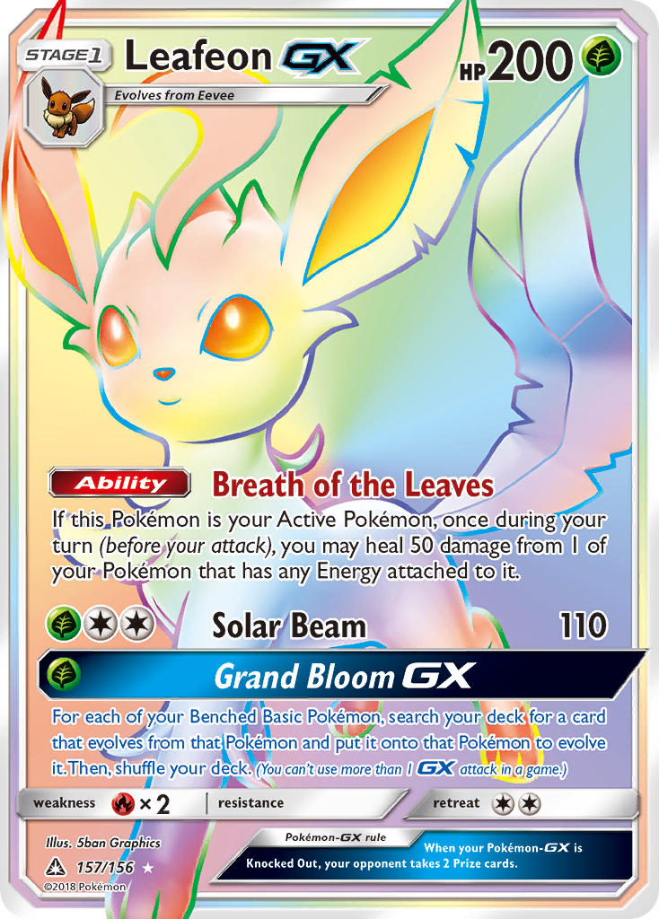 Leafeon GX (157/156) [Sun & Moon: Ultra Prism] | Clutch Gaming