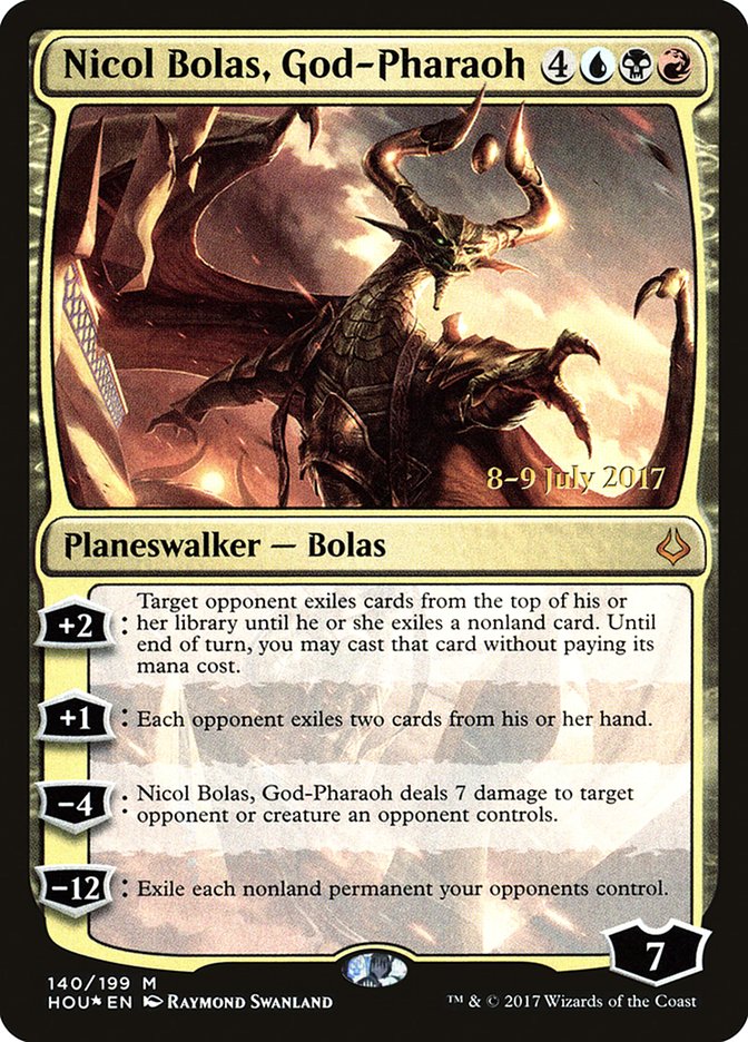 Nicol Bolas, God-Pharaoh [Hour of Devastation Prerelease Promos] | Clutch Gaming