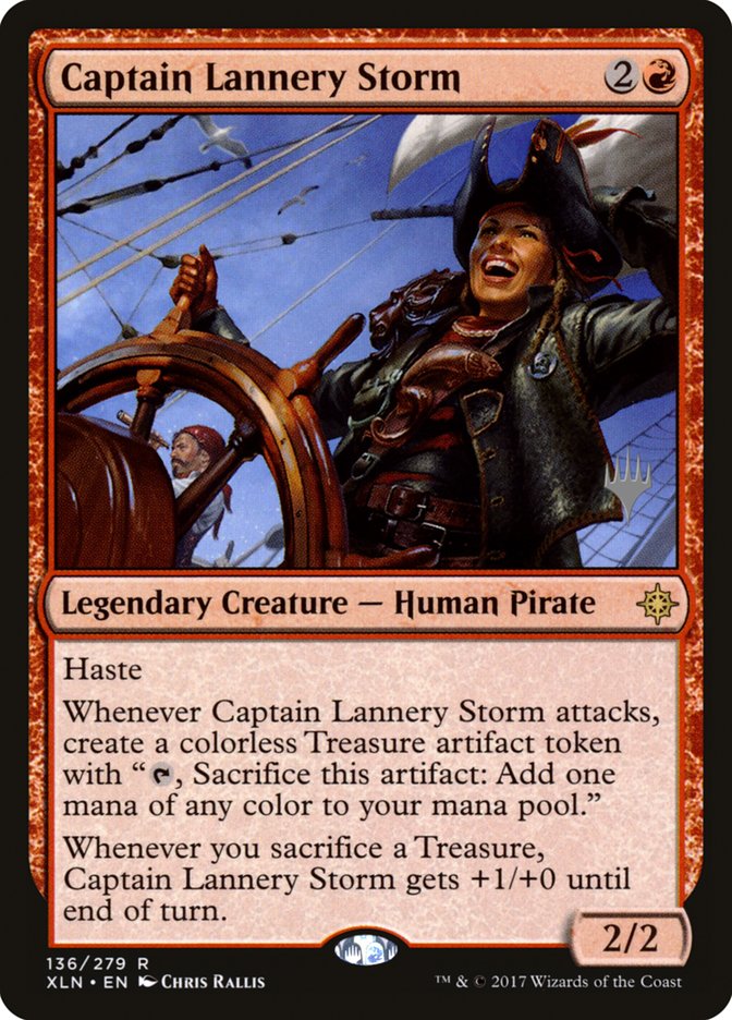 Captain Lannery Storm (Promo Pack) [Ixalan Promos] | Clutch Gaming