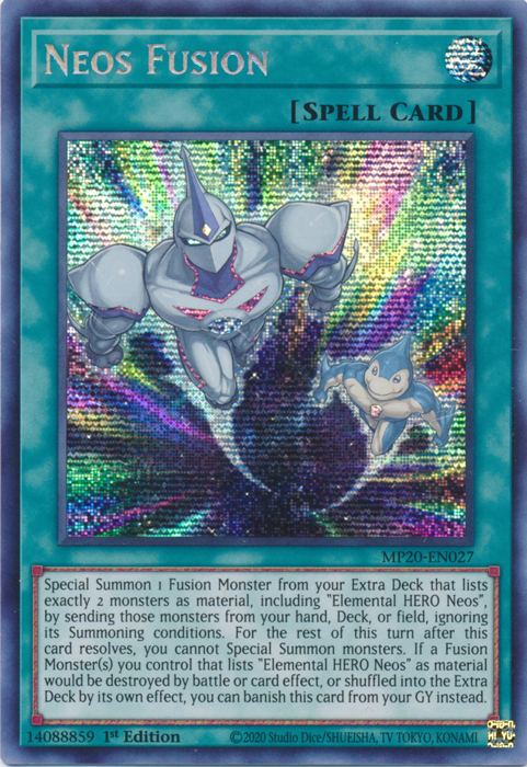 Neos Fusion [MP20-EN027] Prismatic Secret Rare | Clutch Gaming