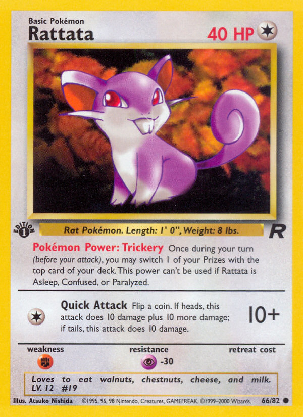 Rattata (66/82) [Team Rocket 1st Edition] | Clutch Gaming