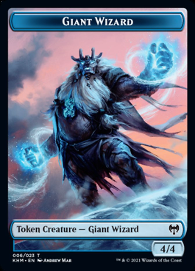 Giant Wizard Token [Kaldheim Tokens] | Clutch Gaming