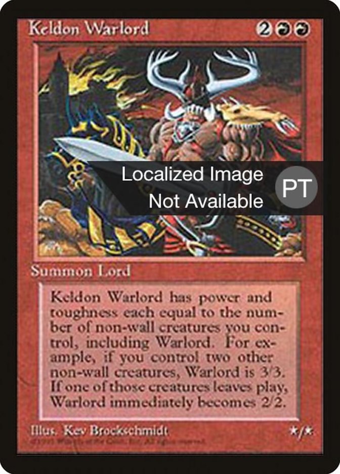 Keldon Warlord [Fourth Edition (Foreign Black Border)] | Clutch Gaming