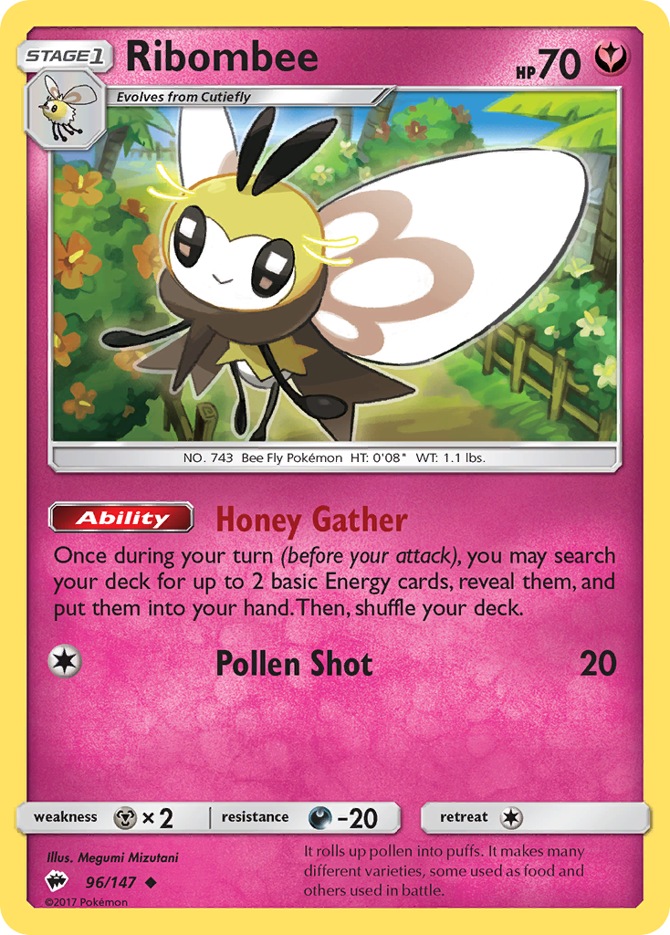 Ribombee (96/147) [Sun & Moon: Burning Shadows] | Clutch Gaming