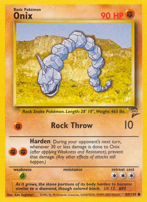 Onix (84/130) [Base Set 2] | Clutch Gaming