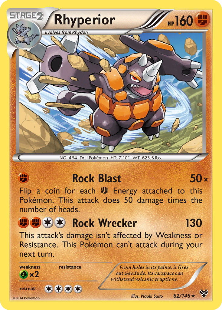 Rhyperior (62/146) [XY: Base Set] | Clutch Gaming