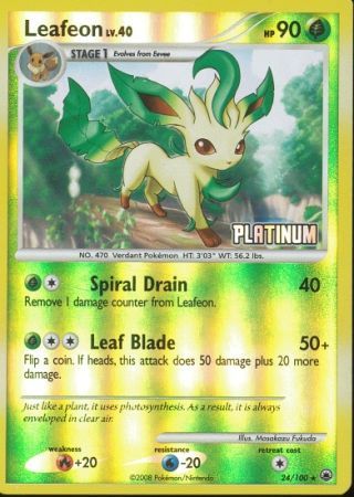 Leafeon (24/100) [Burger King Promos: 2009 Collection] | Clutch Gaming