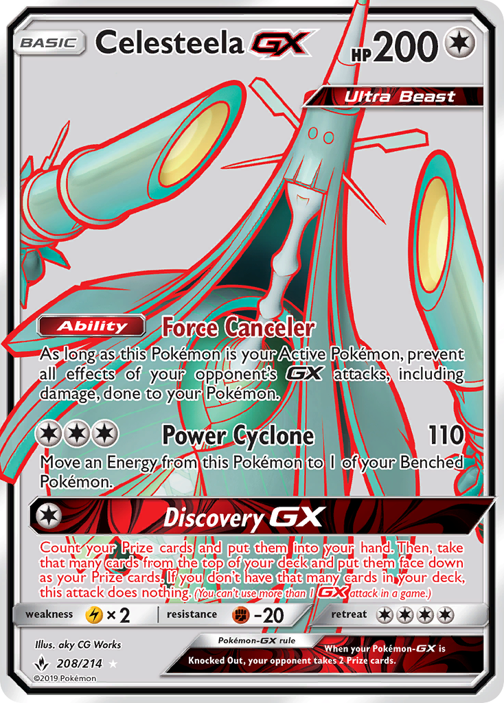 Celesteela GX (208/214) [Sun & Moon: Unbroken Bonds] | Clutch Gaming