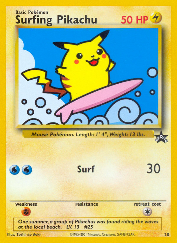 Surfing Pikachu (28) [Wizards of the Coast: Black Star Promos] | Clutch Gaming