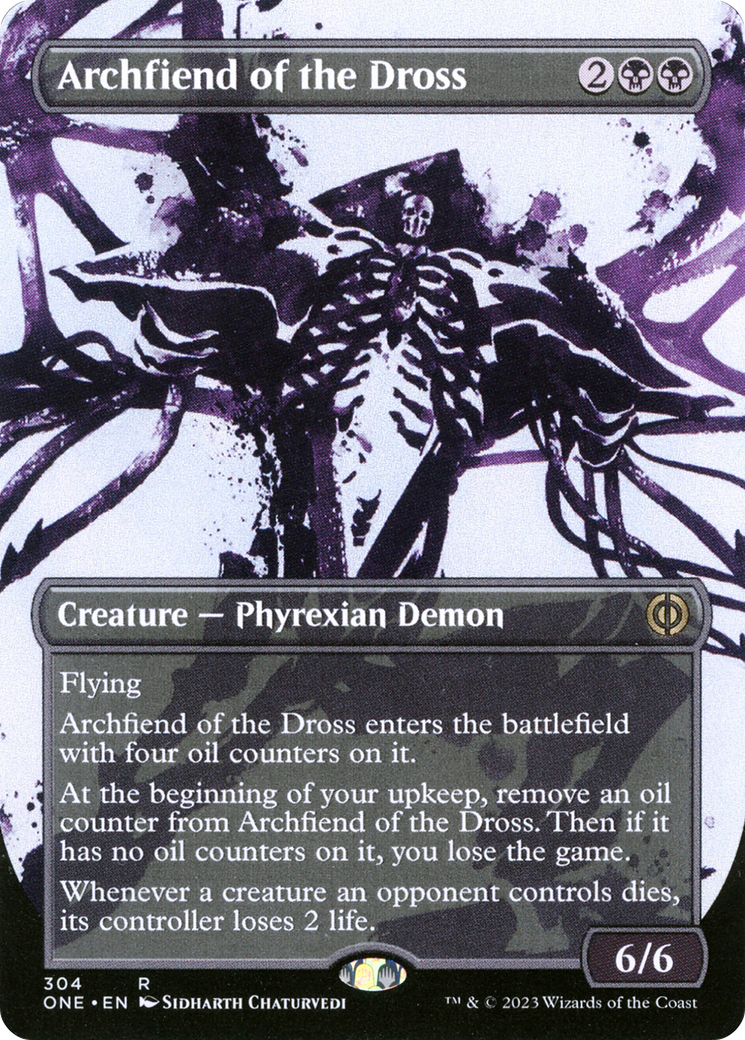 Archfiend of the Dross (Borderless Ichor) [Phyrexia: All Will Be One] | Clutch Gaming