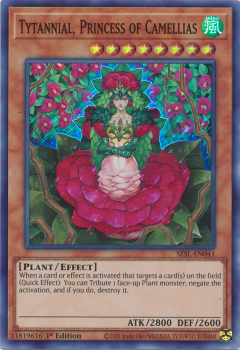 Tytannial, Princess of Camellias [SESL-EN041] Super Rare | Clutch Gaming