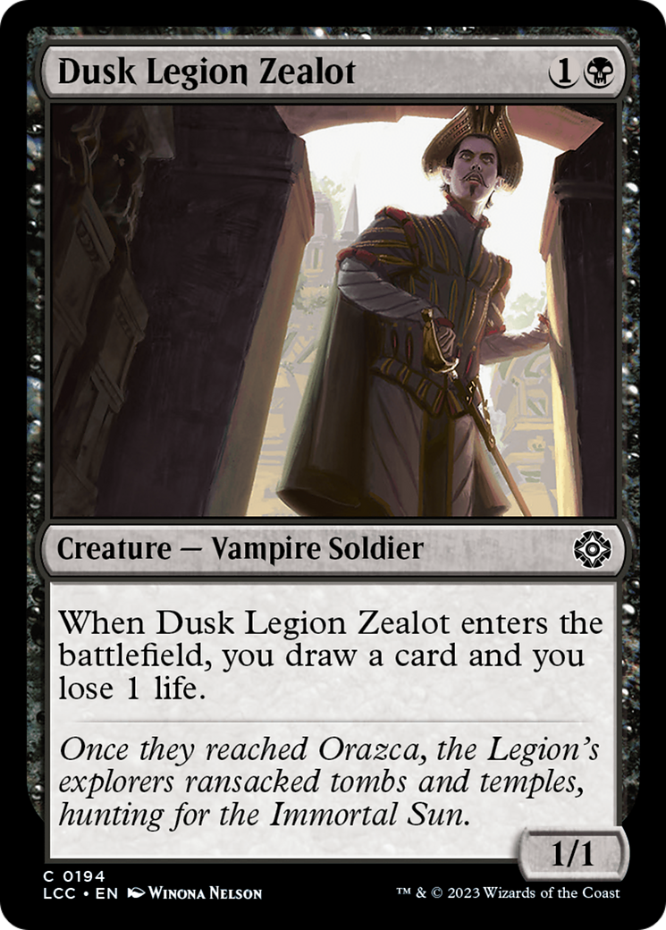 Dusk Legion Zealot [The Lost Caverns of Ixalan Commander] | Clutch Gaming