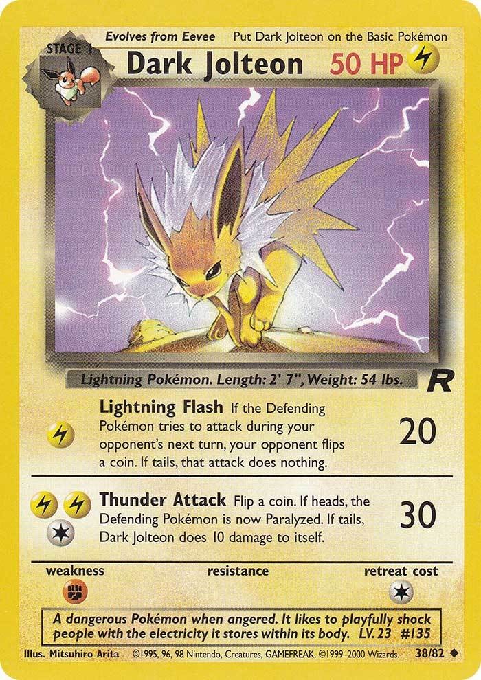 Dark Jolteon (38/82) [Team Rocket Unlimited] | Clutch Gaming