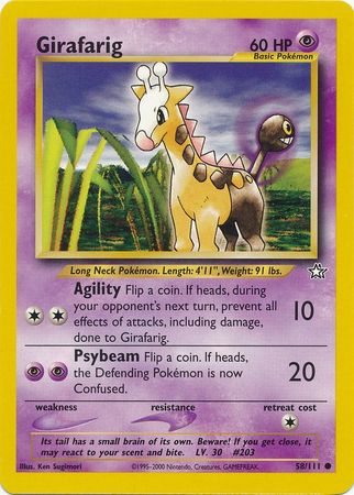 Girafarig (58/111) [Neo Genesis Unlimited] | Clutch Gaming