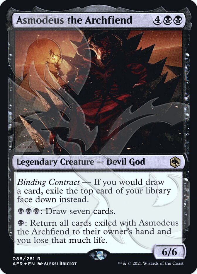 Asmodeus the Archfiend (Ampersand Promo) [Dungeons & Dragons: Adventures in the Forgotten Realms Promos] | Clutch Gaming