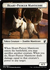 Heart-Piercer Manticore // Dragon Double-Sided Token [Commander 2019 Tokens] | Clutch Gaming