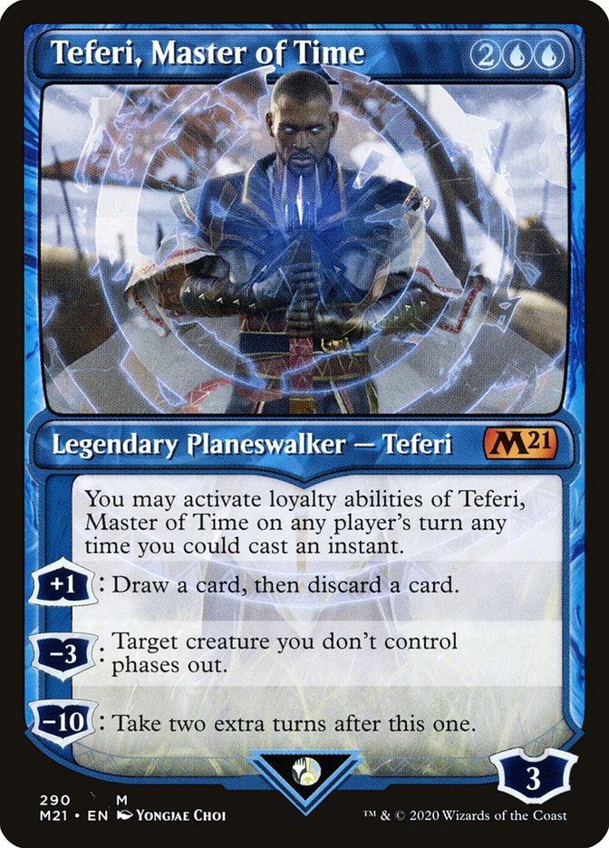 Teferi, Master of Time (Showcase) (290) [Core Set 2021] | Clutch Gaming