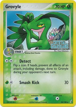 Grovyle (32/100) (Stamped) [EX: Crystal Guardians] | Clutch Gaming