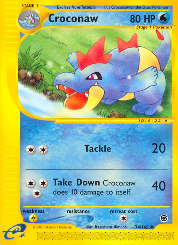 Croconaw (74/165) [Expedition: Base Set] | Clutch Gaming