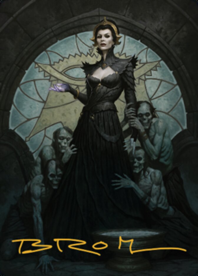 Liliana of the Veil Art Card (Gold-Stamped Signature) [Dominaria United Art Series] | Clutch Gaming