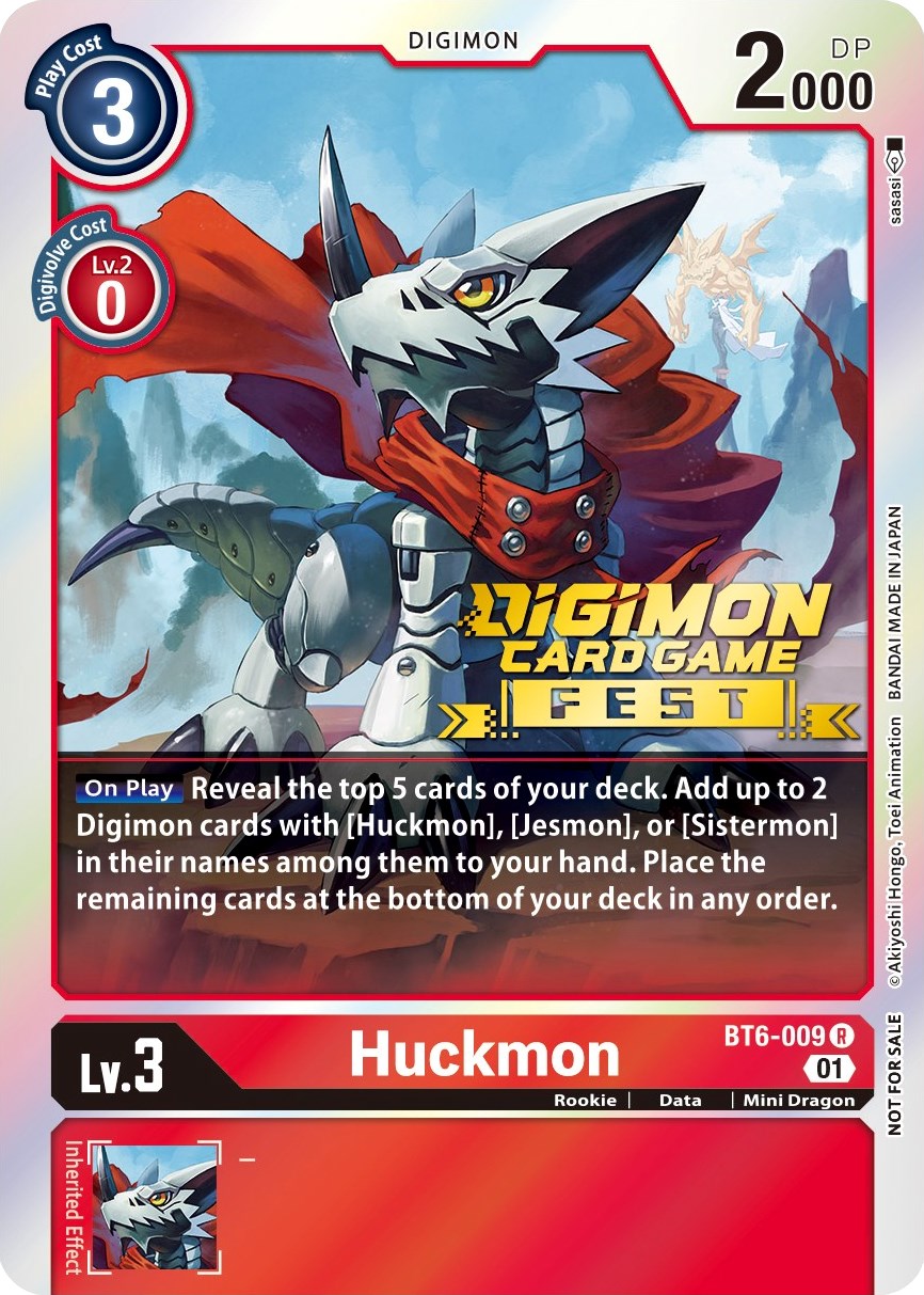 Huckmon [BT6-009] (Digimon Card Game Fest 2022) [Double Diamond Promos] | Clutch Gaming