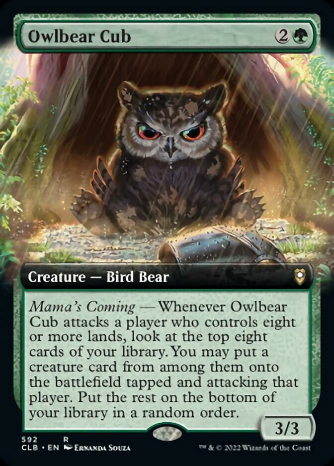 Owlbear Cub (Extended Art) [Commander Legends: Battle for Baldur's Gate] | Clutch Gaming