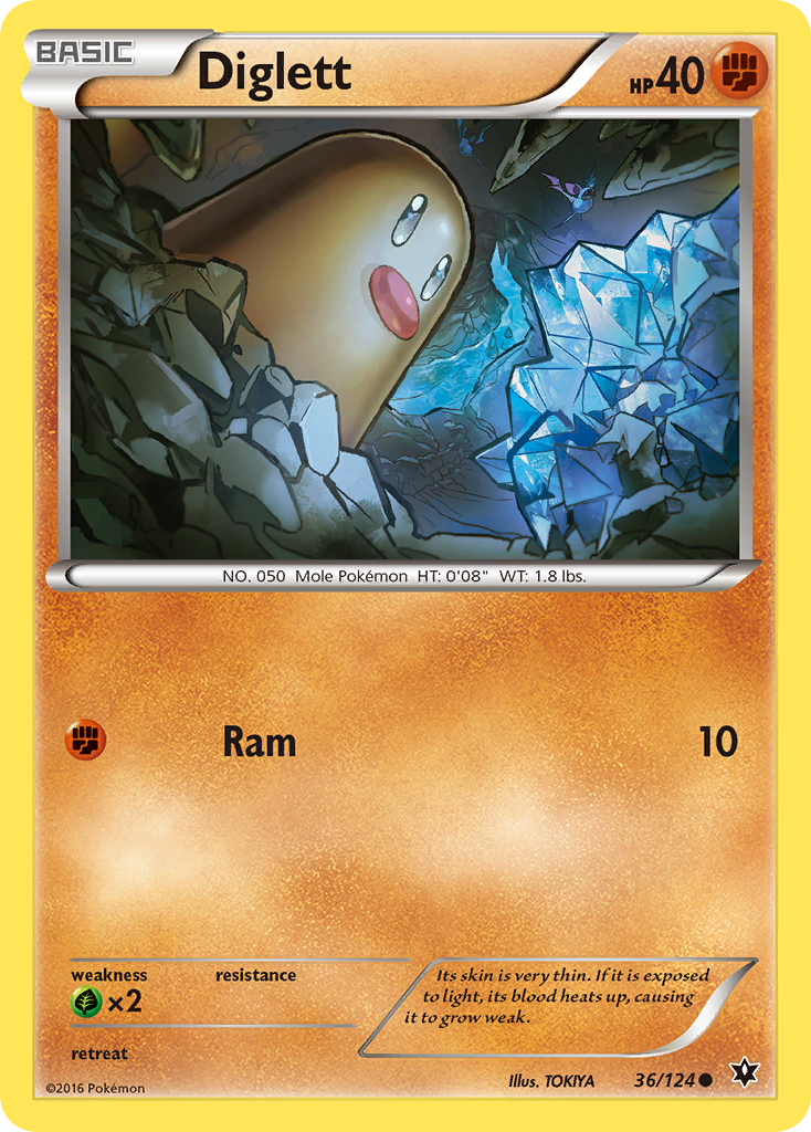 Diglett (36/124) [XY: Fates Collide] | Clutch Gaming