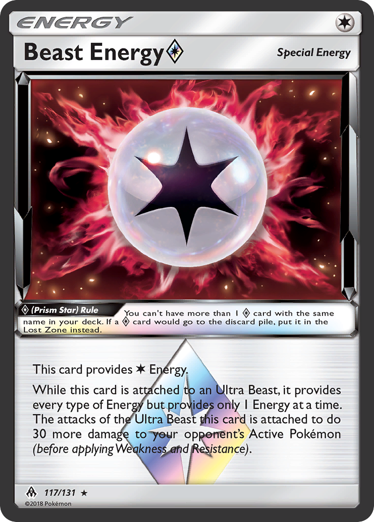 Beast Energy (117/131) (Prism Star) [Sun & Moon: Forbidden Light] | Clutch Gaming