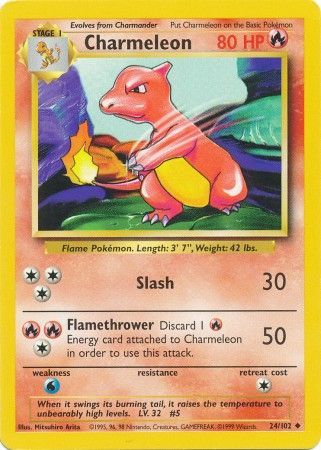 Charmeleon (24/102) [Base Set Unlimited] | Clutch Gaming