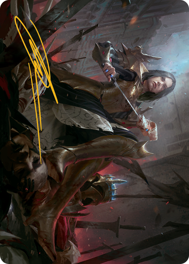 Marchesa, Resolute Monarch Art Card (Gold-Stamped Signature) [March of the Machine Art Series] | Clutch Gaming