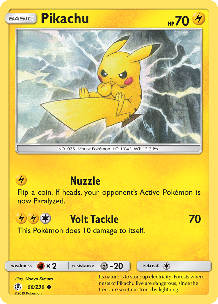 Pikachu (66/236) [Sun & Moon: Cosmic Eclipse] | Clutch Gaming