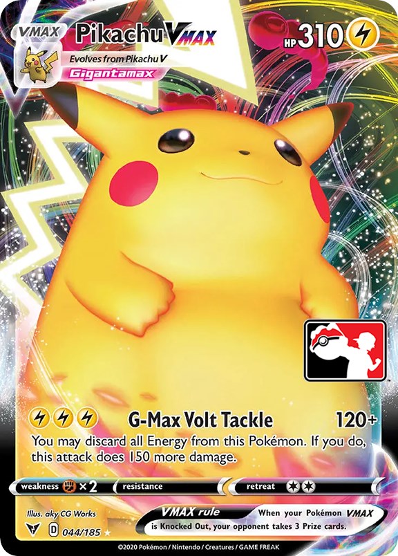 Pikachu VMAX (044/185) [Prize Pack Series One] | Clutch Gaming